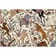 preview thumbnail 15 of 18, Isfahan Novelty Hand Knotted Wool & Silk Persian Oriental Area Rug - 8'5" x 5'2"