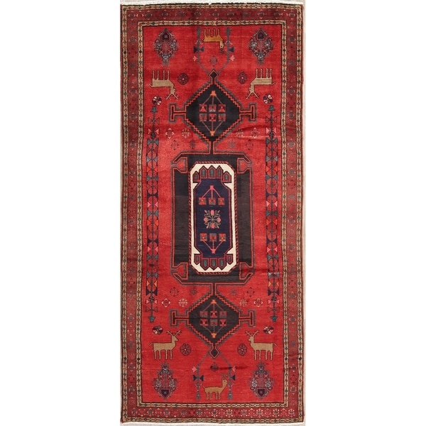 Bakhtiari Tribal Oriental Hand Knotted Wool Persian Rug - 9'7" x 4'1" Runner