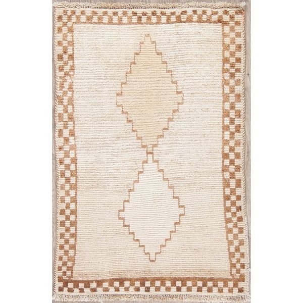 Vintage Gabbeh Oriental Hand Knotted Wool Persian Area Rug - 4'0" x 2'8"