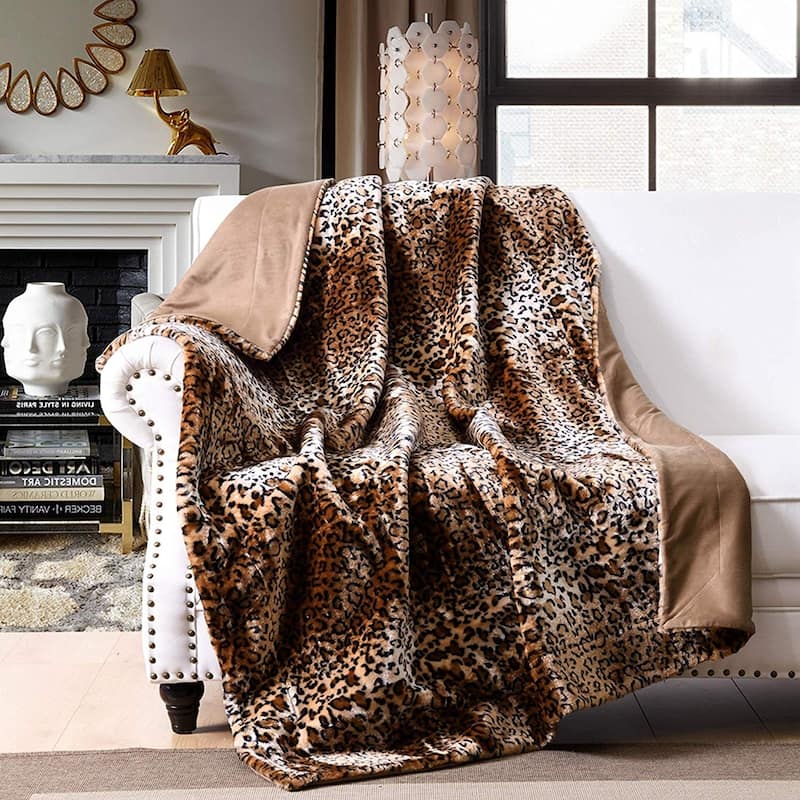 Silver Orchid Quirk Faux Fur Leopard Throw Blanket - Bed Bath & Beyond ...