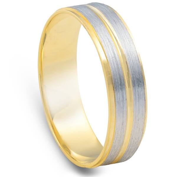 Mens Engraved Wedding Band 5mm In 14k Yellow Gold Fascinating Diamonds