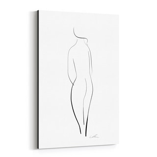 Shop Noir Gallery Minimal Feminine Nude Woman Canvas Wall Art Print ...