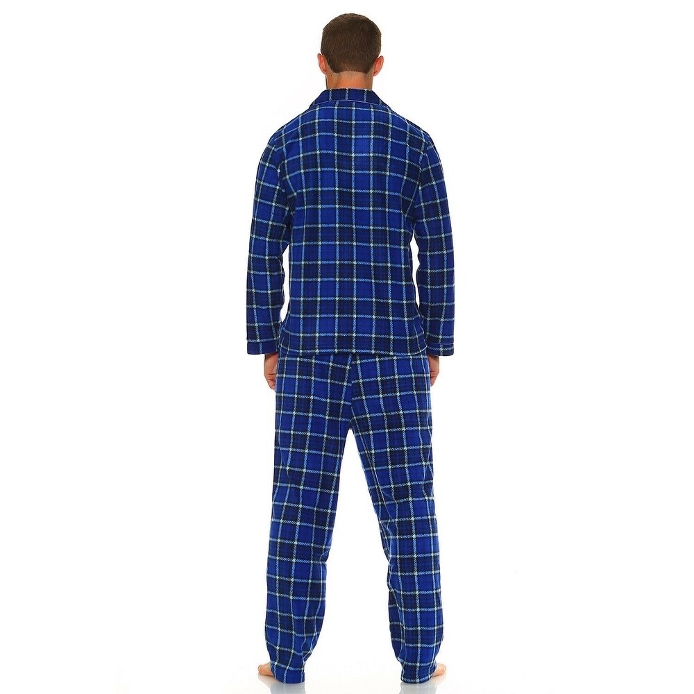Mens Pajamas Set Comfort Fit Top Pants