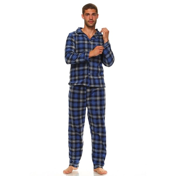 mens fleece nightwear