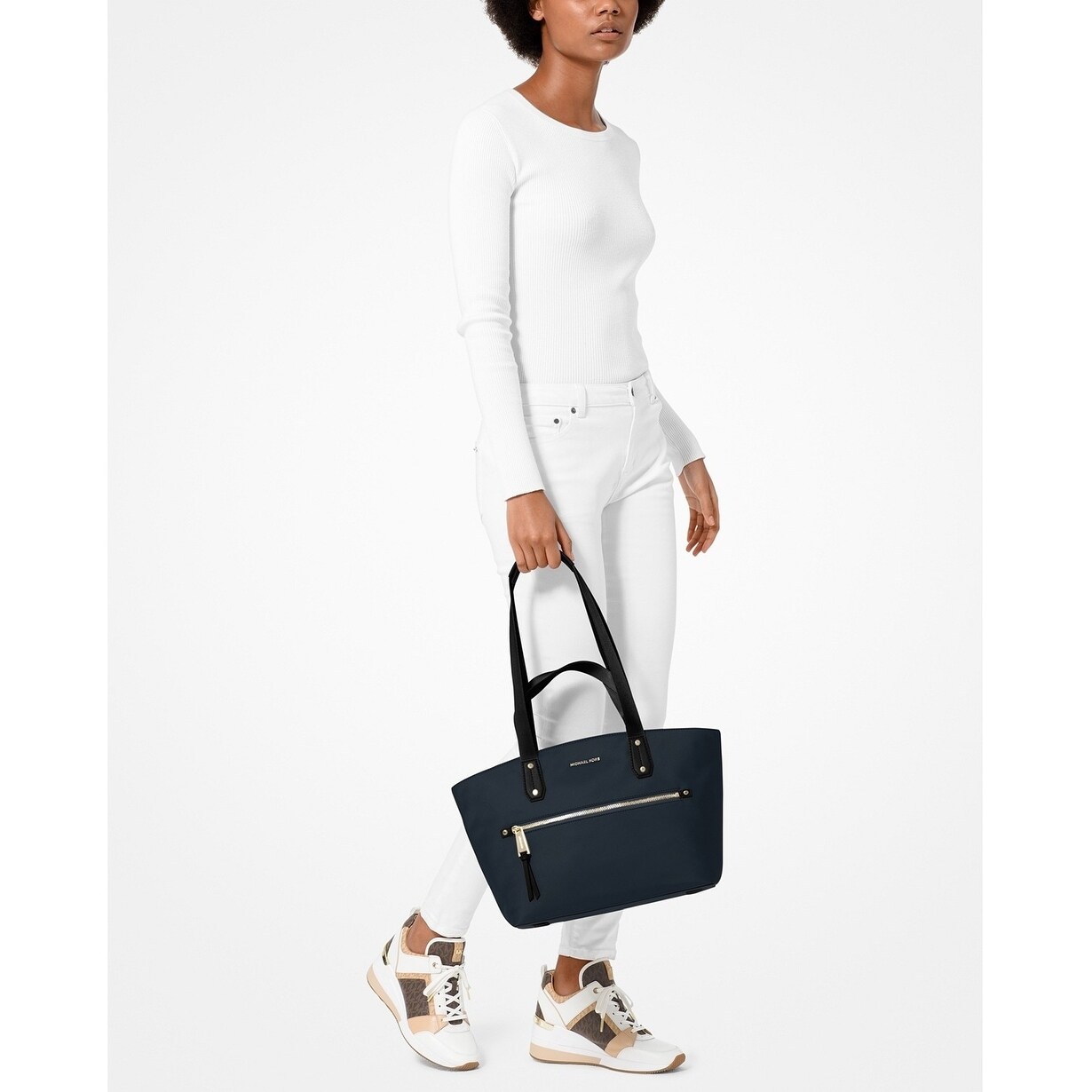 michael kors polly nylon tote