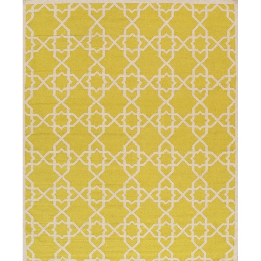 Pasargad Home Kilim Style Hand-Woven Lambs Wool Area Rug - 6' 0" X 9' 0"