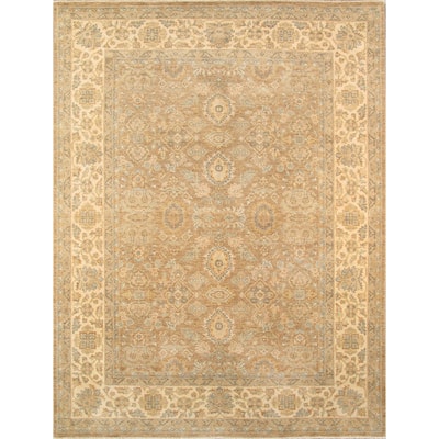 Pasargad Home Sultanabad Collection Hand-Knotted Lambs Wool Area Rug - 9' 3" X 12' 2"