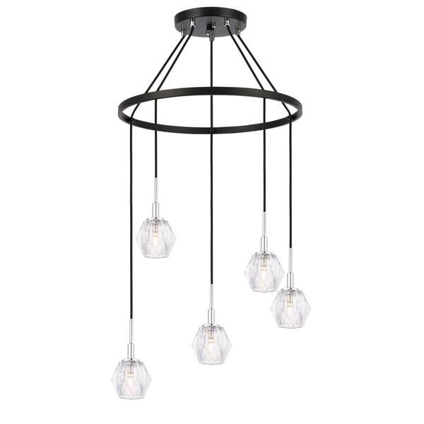 Woodbridge 18528CHZLEC30410 Jewel 5L Pendant Chandelier w/LED Bed Bath & Beyond 28337773