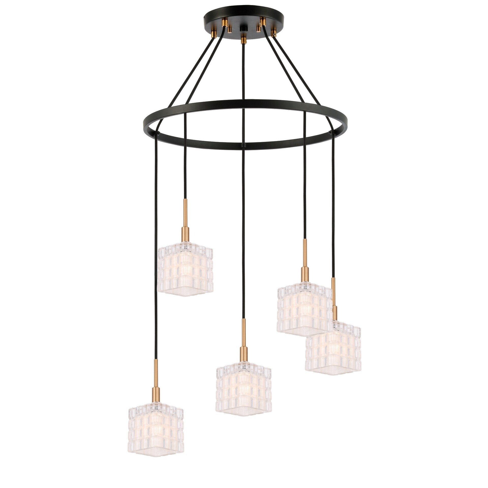 Woodbridge 18628CBZLE-C80415 Candice 5L Pendant Chandelier w/LED - Chandeliers For Bedrooms by Overstock.com