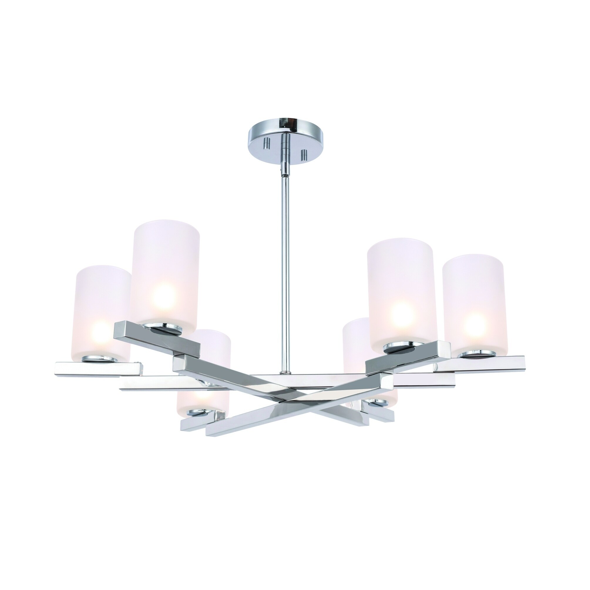 Woodbridge  18516CHRLE-C10455  Jewel 6L Chandelier w/ LED - Chandeliers For Bedrooms by Overstock.com