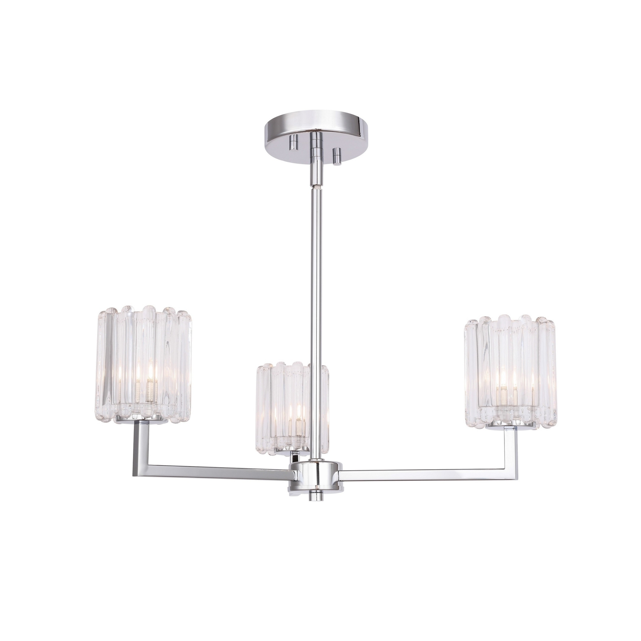 Woodbridge  18613CHRLE-C10490  Candice 3L Chandelier w/ LED - Chandeliers For Bedrooms by Overstock.com