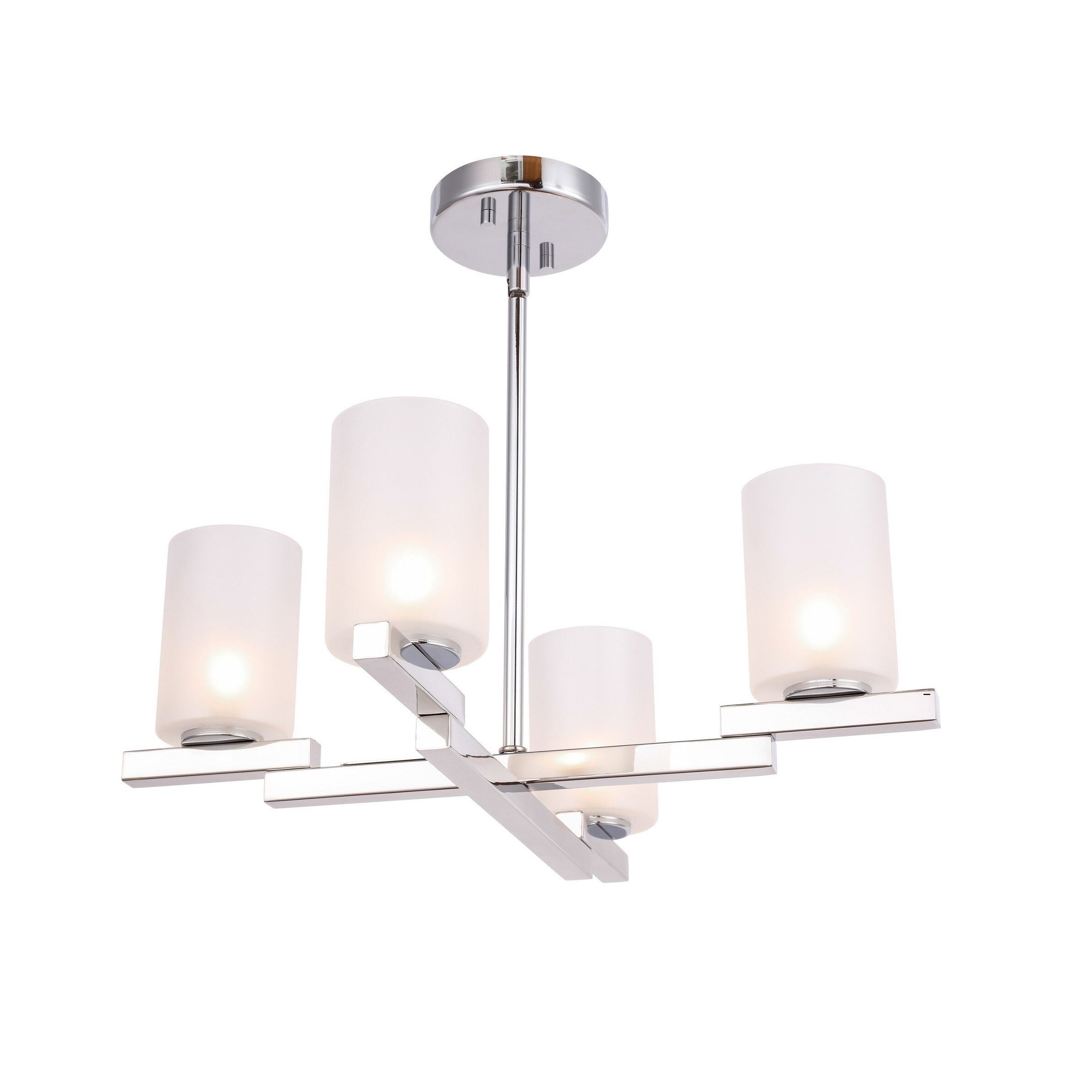 Woodbridge  18514CHRLE-C10455  Jewel 4L Chandelier w/ LED - Chandeliers For Bedrooms by Overstock.com