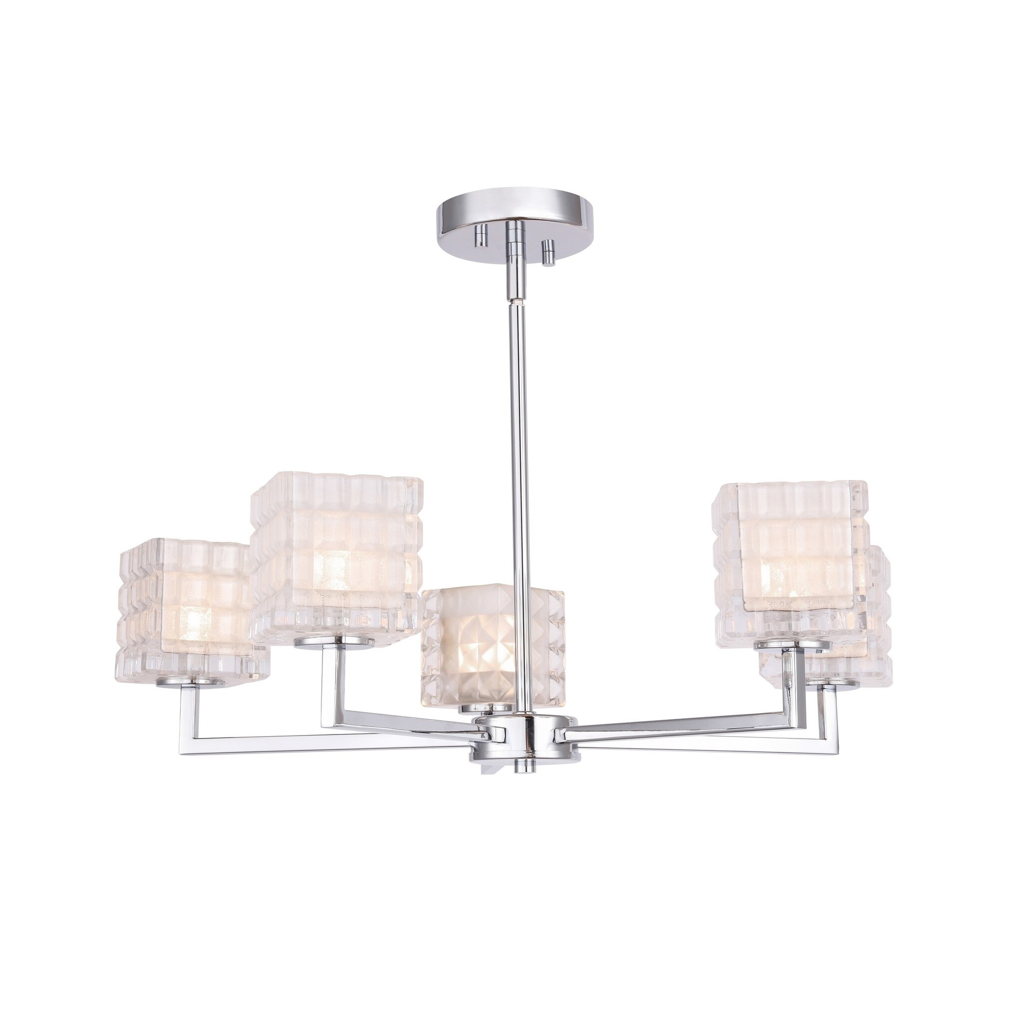 Woodbridge  18615CHRLE-C80415  Candice 5L Chandelier w/ LED - Chandeliers For Bedrooms by Overstock.com