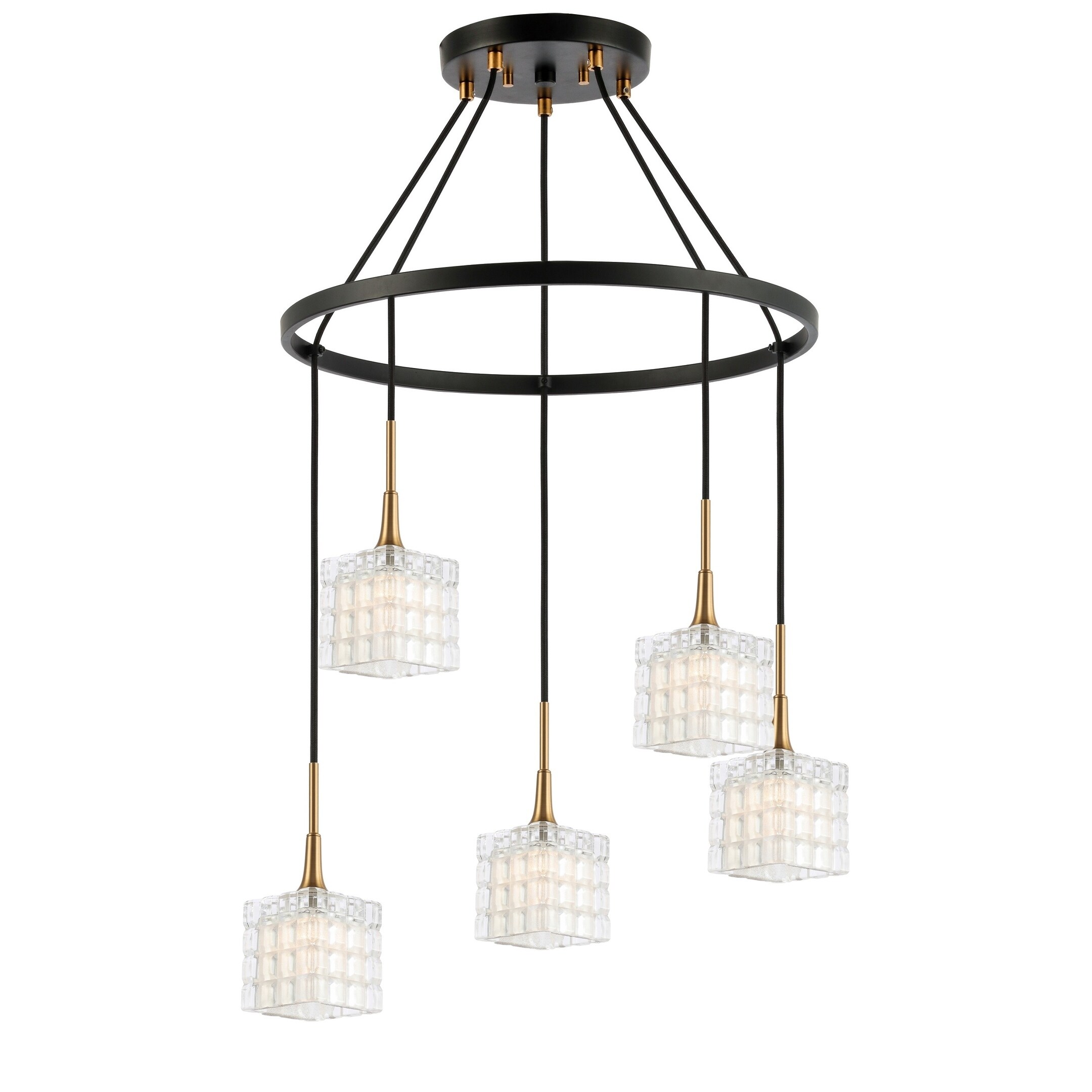 Woodbridge 21128CBZLE-C80415 Regent Park 5L Pendant Chandelier w/LED - Chandeliers For Bedrooms by Overstock.com