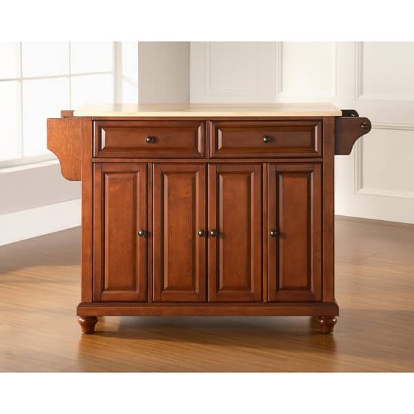 Crosley Cambridge Natural Wood Top Kitchen Island On Sale Bed Bath & Beyond 28338829