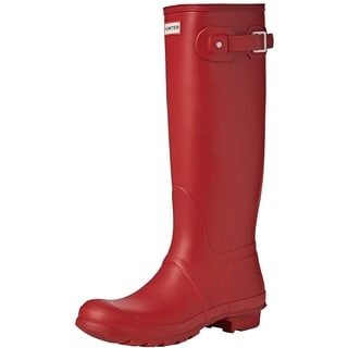 hunter military red boots