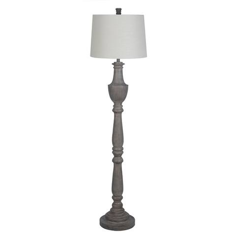 Lamps Per Se 70 inch Grey Wood Floor Lamp