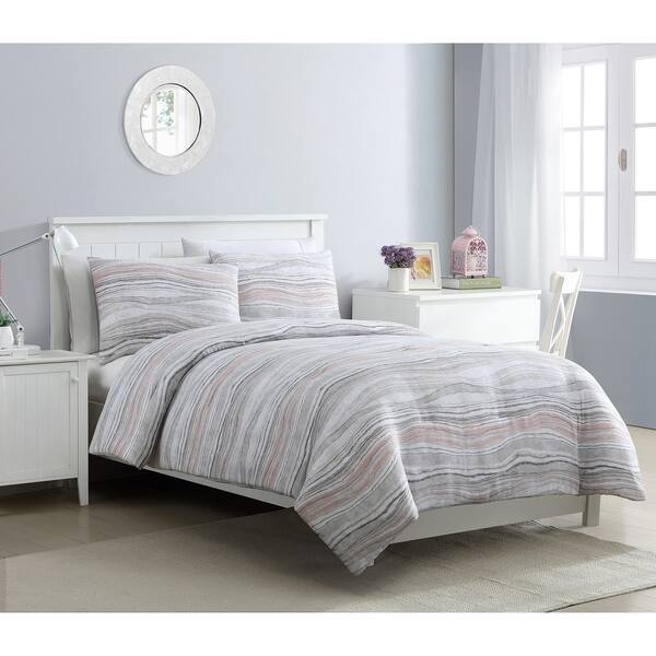 Shop Porch Den Gianola Marble Blush Duvet Cover Set Overstock