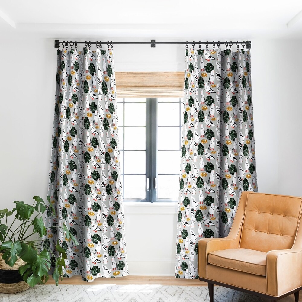 Animal Curtains Fox in the Winter Forest Window Drapes 2 Panel Set 108x84 Inches 