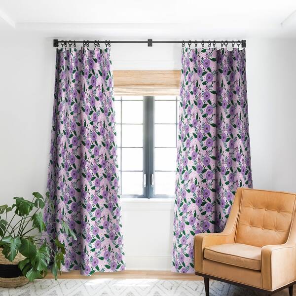 Shop Deny Designs Sweet Roses Pink Blackout Curtain Panel 2 Size
