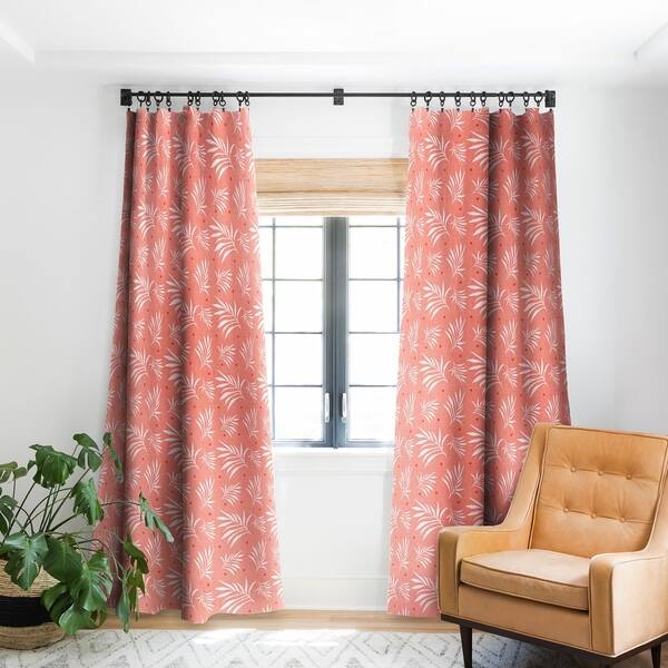 Shop Deny Designs Island Breeze Coral Blackout Curtain Panel 2