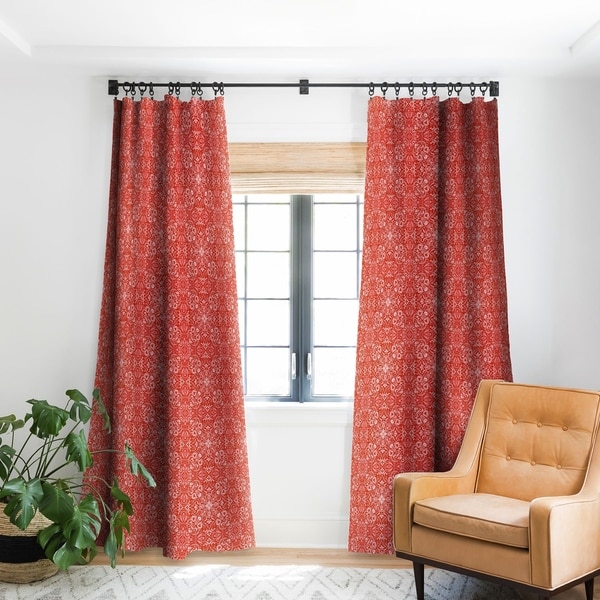 Deny Designs Forest Maze Red Blackout Curtain Panel (2 Size Options). Opens flyout.