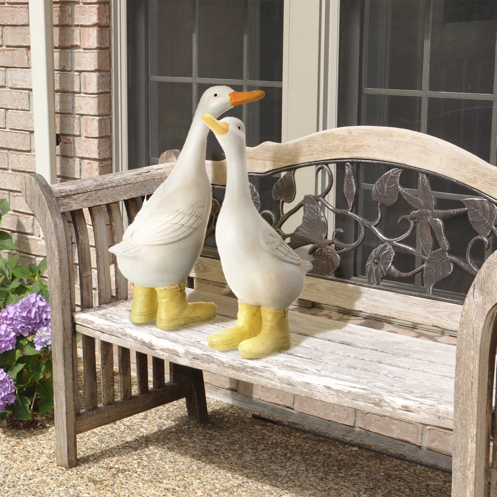 duck wearing boots