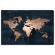 preview thumbnail 2 of 8, Oliver Gal 'Mapamundi Copper' Navy Blue, Gold Maps Wall Art Canvas Print