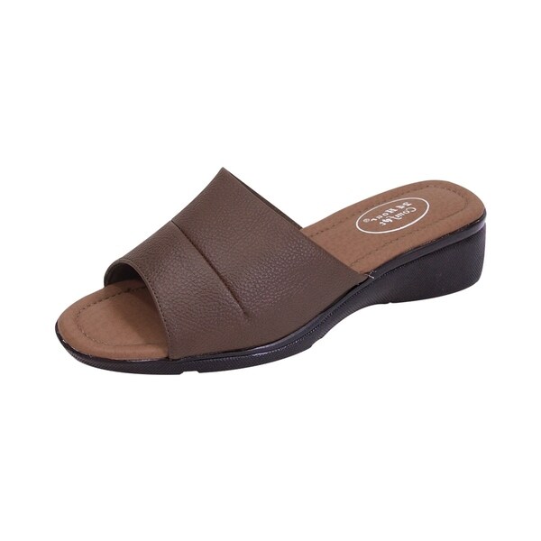 Sliders | Faith Womens Black Embellished 'Jiji' Sliders Black â Le Cartier