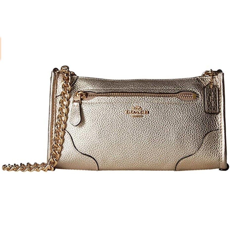 coach grain leather mickie crossbody