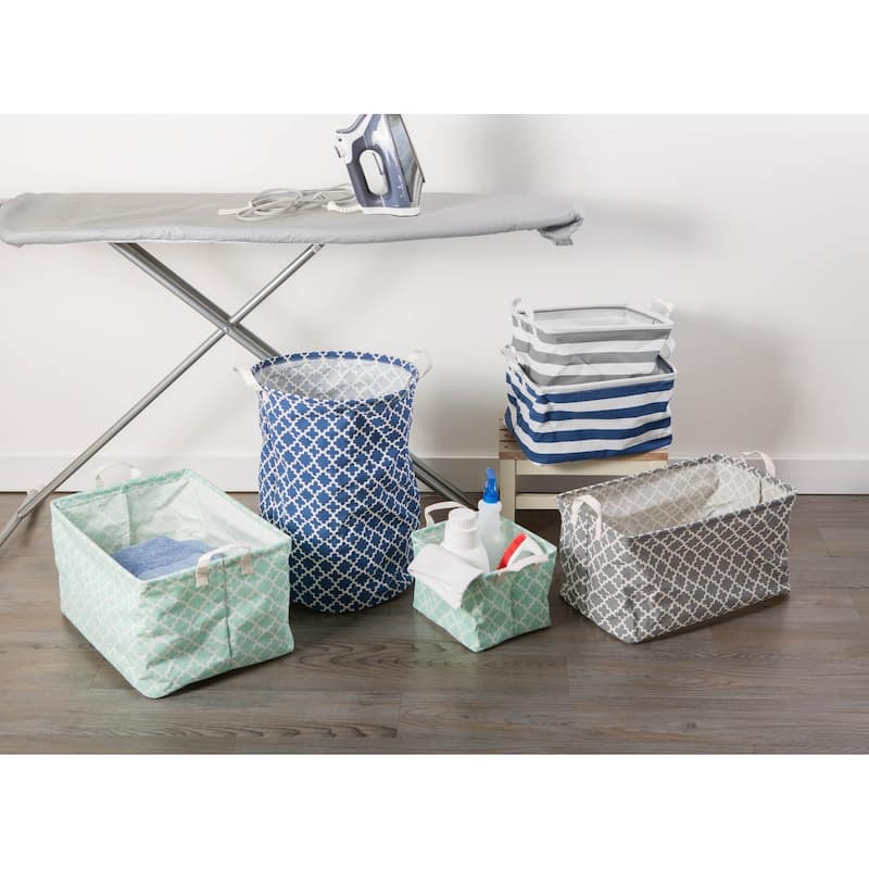 DII Cotton/Poly Laundry Bin Rectangle (Set of 2)