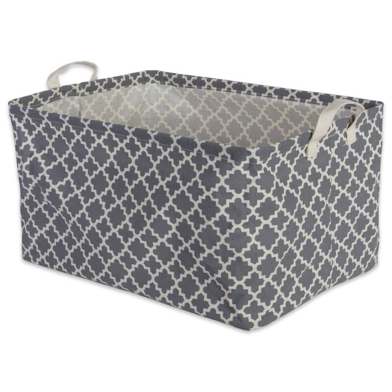 DII Cotton/Poly Laundry Bin Rectangle (Set of 2)