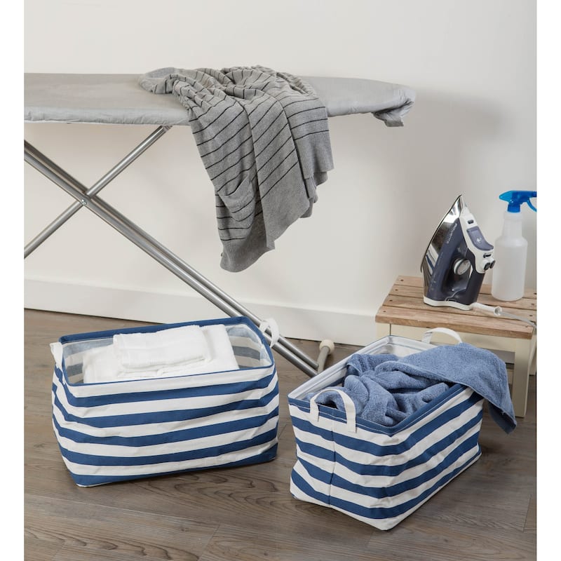 DII Cotton/Poly Laundry Bin Rectangle (Set of 2)