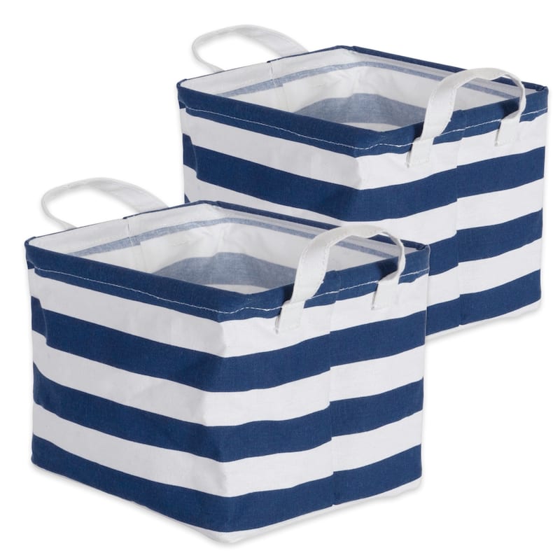 DII Cotton/Poly Laundry Bin Rectangle (Set of 2)