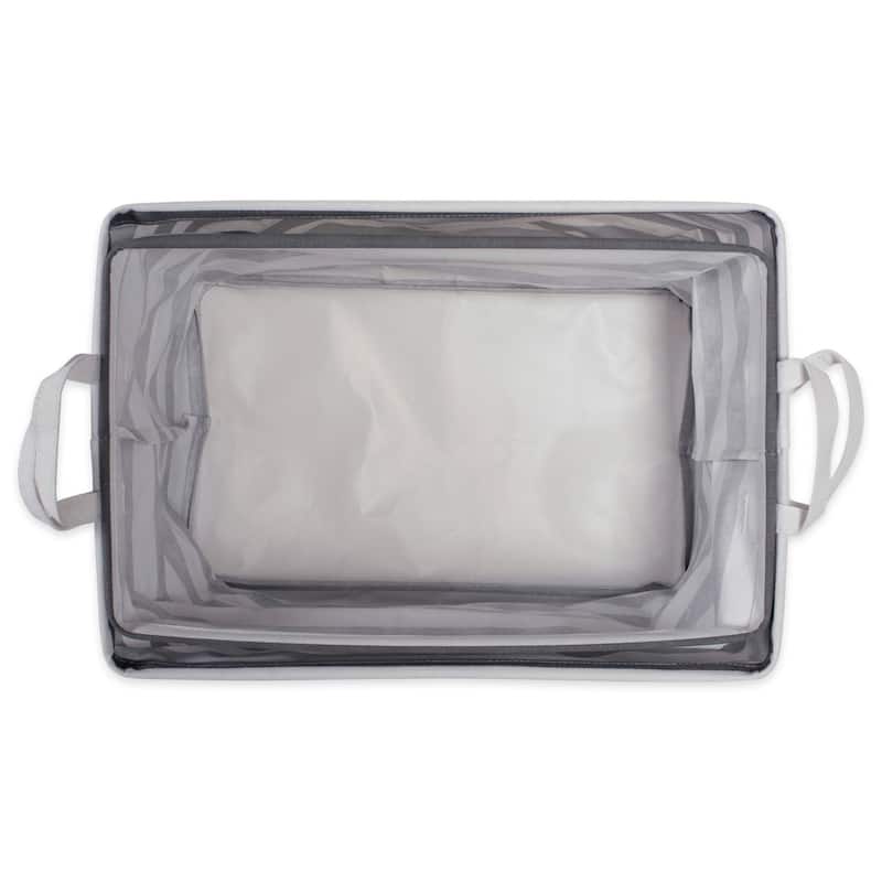 DII Cotton/Poly Laundry Bin Rectangle (Set of 2)