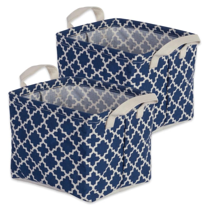 DII Cotton/Poly Laundry Bin Rectangle (Set of 2)