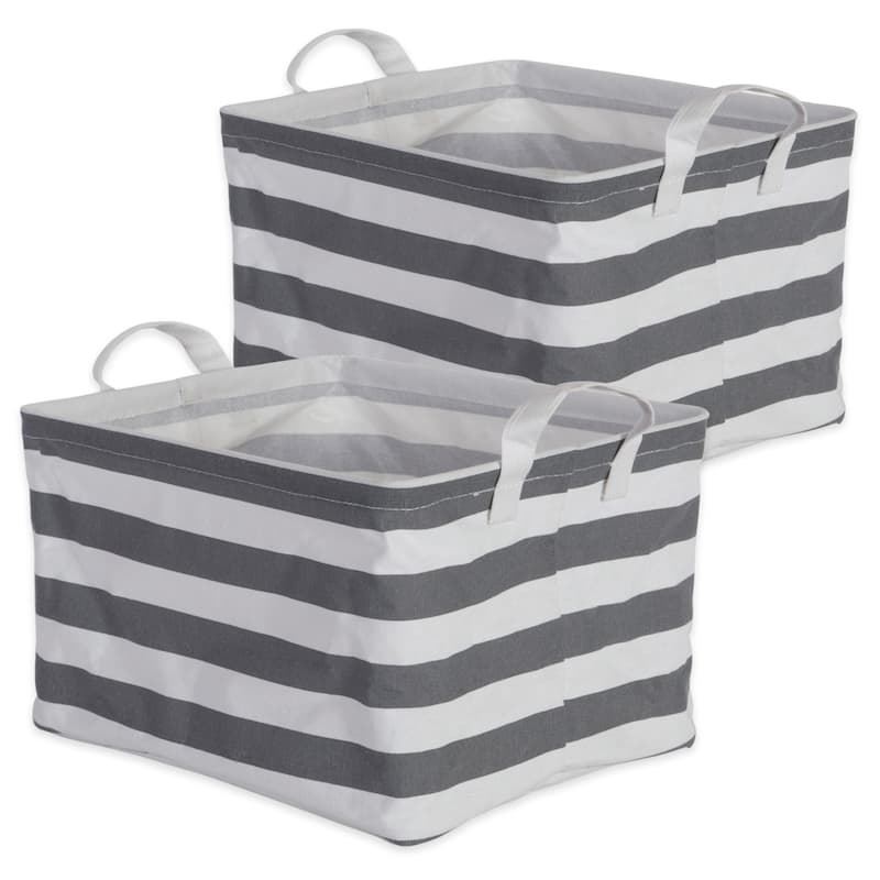 DII Cotton/Poly Laundry Bin Rectangle (Set of 2)
