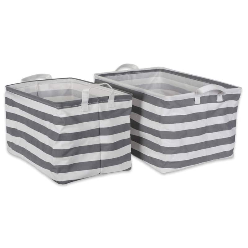 DII Cotton/Poly Laundry Hamper Assorted