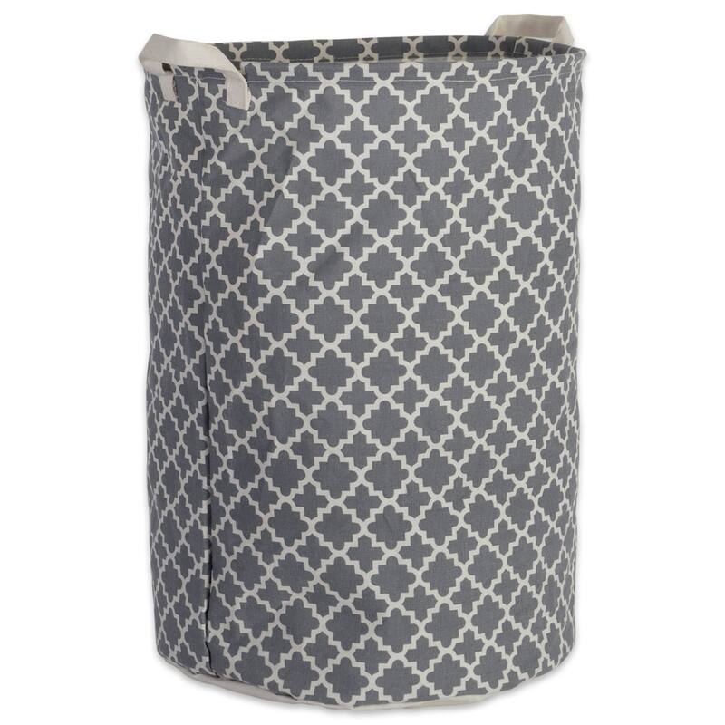 DII Cotton/Poly Laundry Hamper Assorted