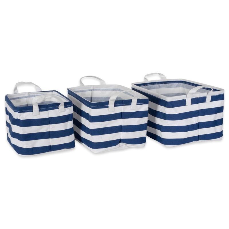 DII Cotton/Poly Laundry Hamper Assorted