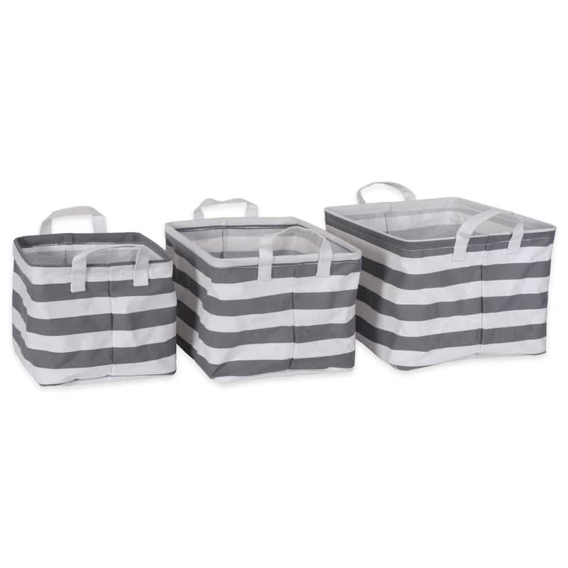 DII Cotton/Poly Laundry Hamper Assorted