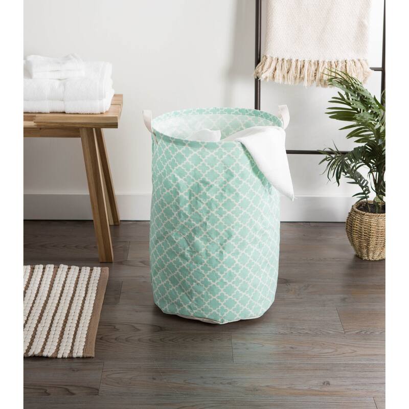 DII Cotton/Poly Laundry Hamper Assorted