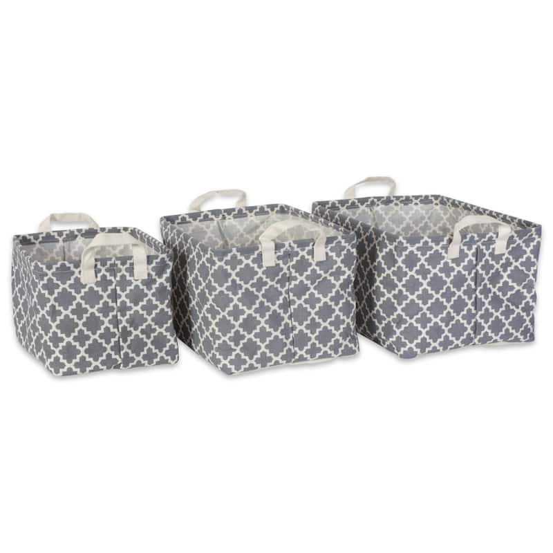 DII Cotton/Poly Laundry Hamper Assorted