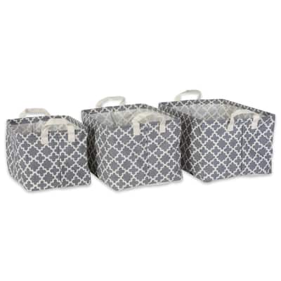 DII Cotton/Poly Laundry Hamper Assorted