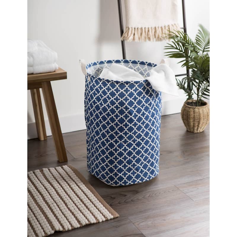 DII Cotton/Poly Laundry Hamper Assorted