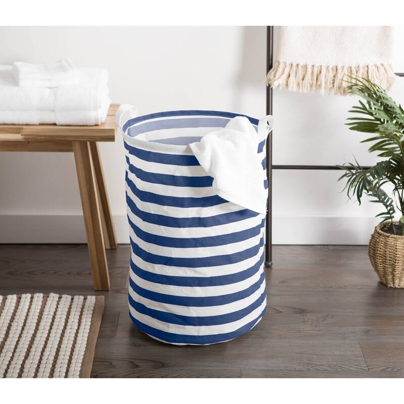 DII Cotton/Poly Laundry Hamper Assorted