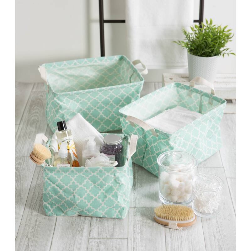 DII Cotton/Poly Laundry Hamper Assorted