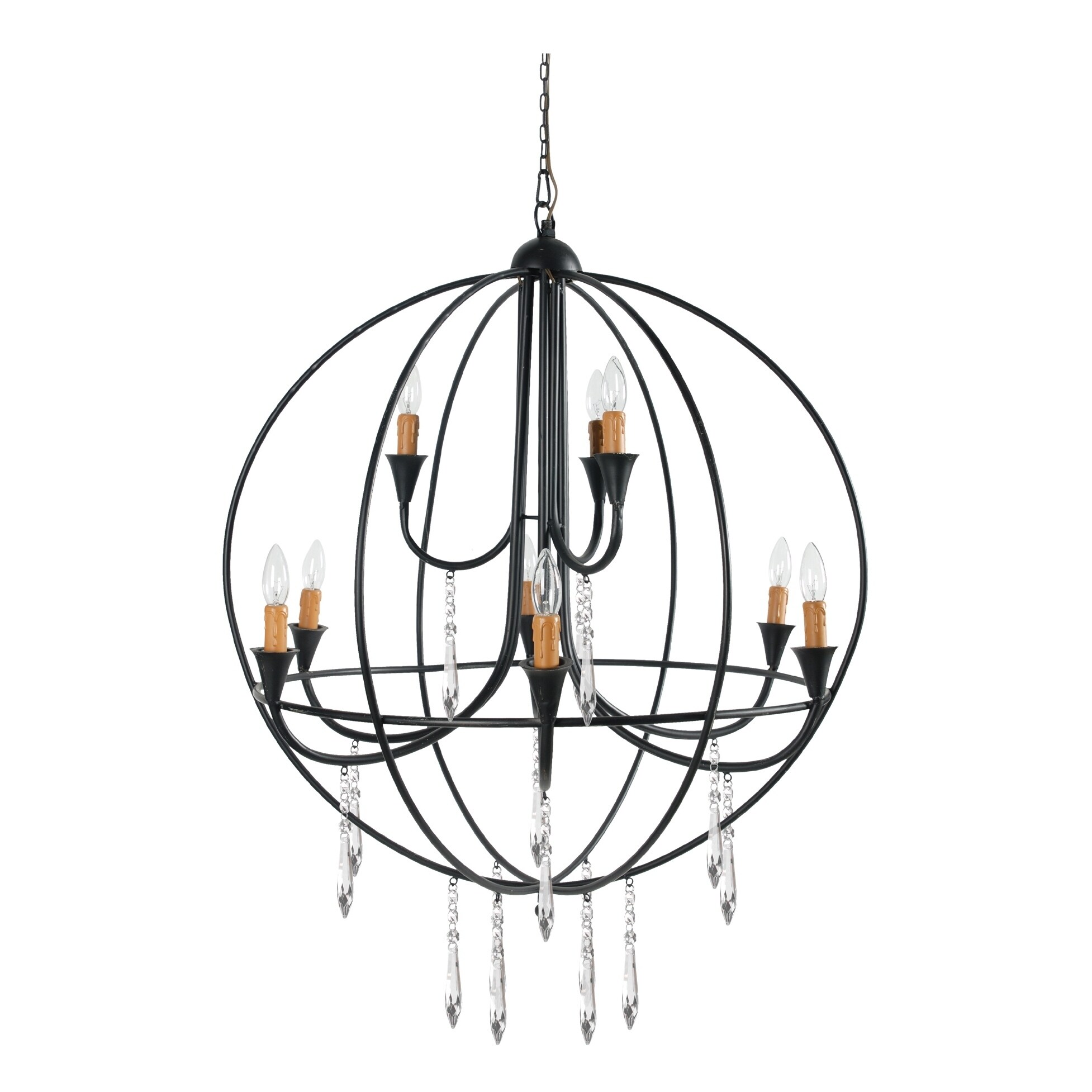 Ballard 9-light Satin Black Chandelier - Chandeliers For Bedrooms by Overstock.com
