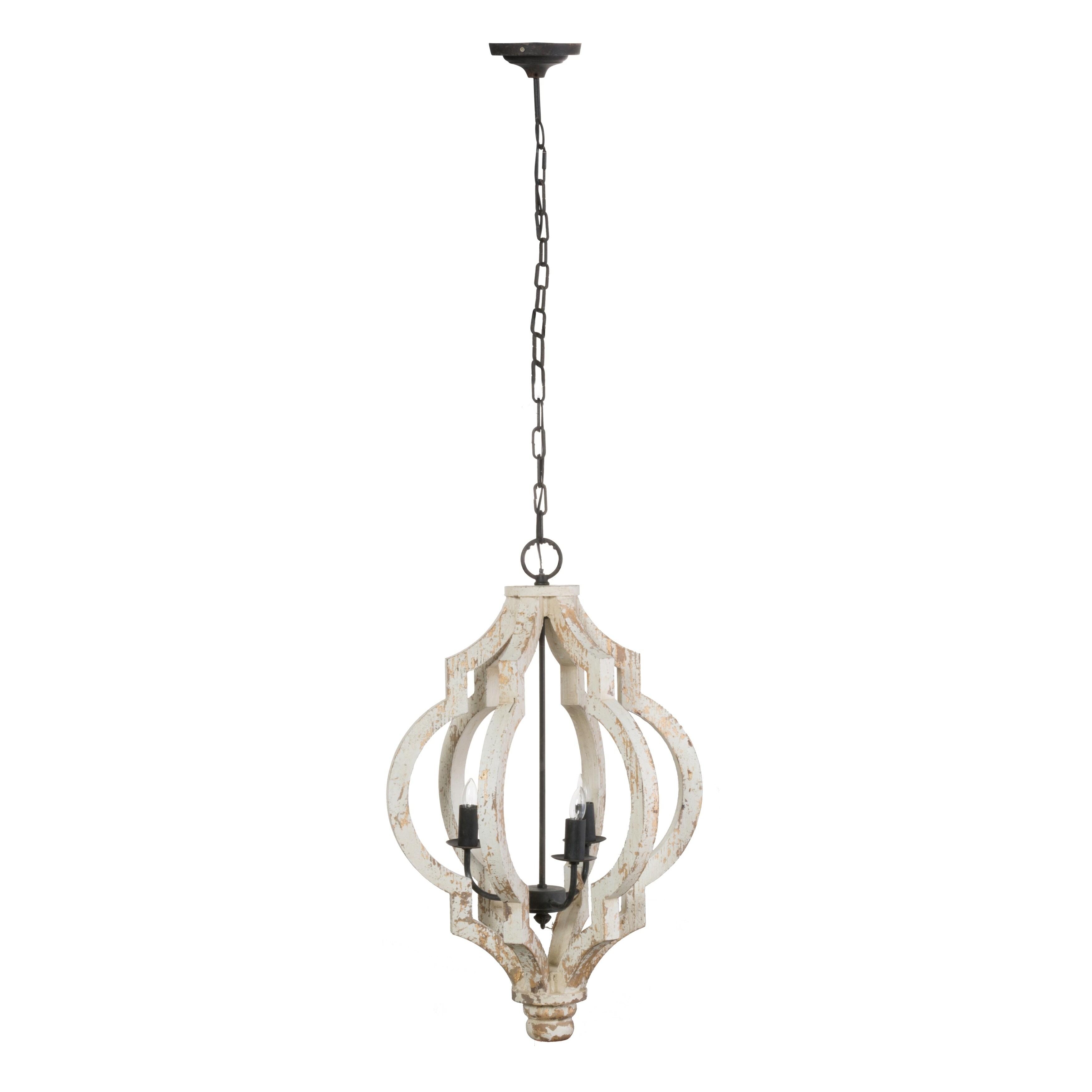 Bellamy Antique White and Gold Chandelier - Chandeliers For Bedrooms by Overstock.com
