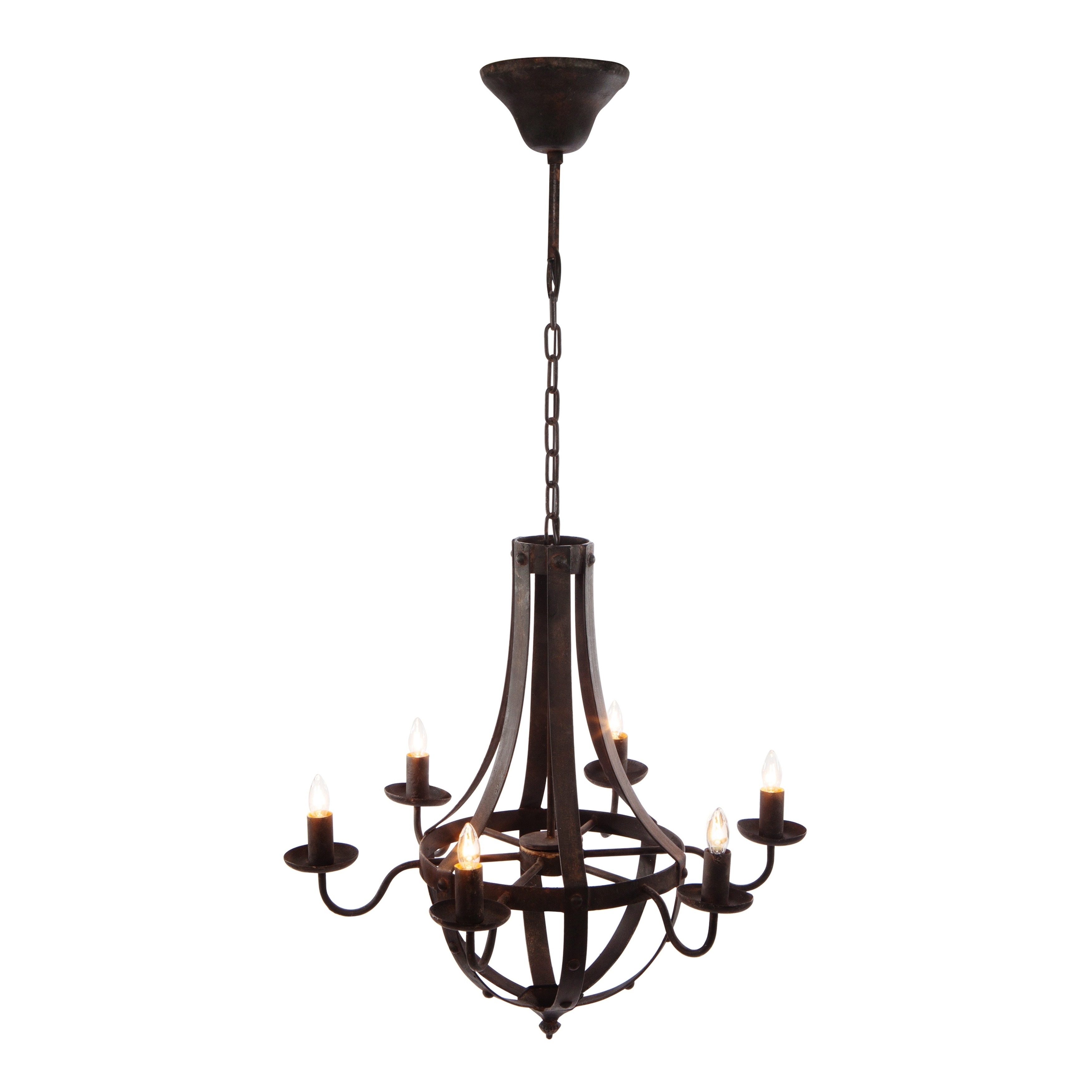 6-light Antique Black Chandelier - Chandeliers For Bedrooms by Overstock.com